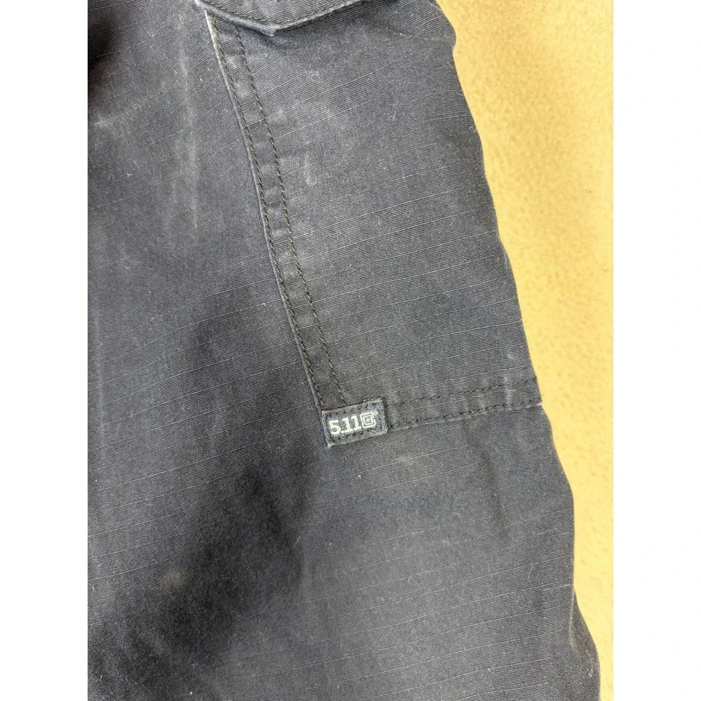 5.11 Tactical Mens‎ Navy Blue Ripstop Cargo Pants Utility Workwear 32x32